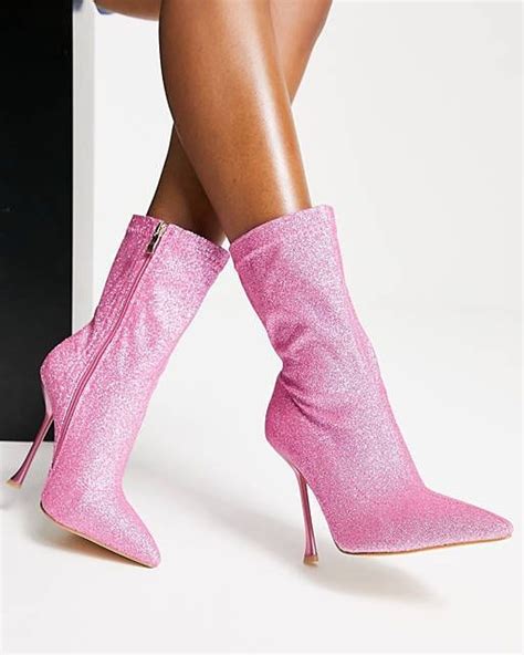 glitter lipstick boots